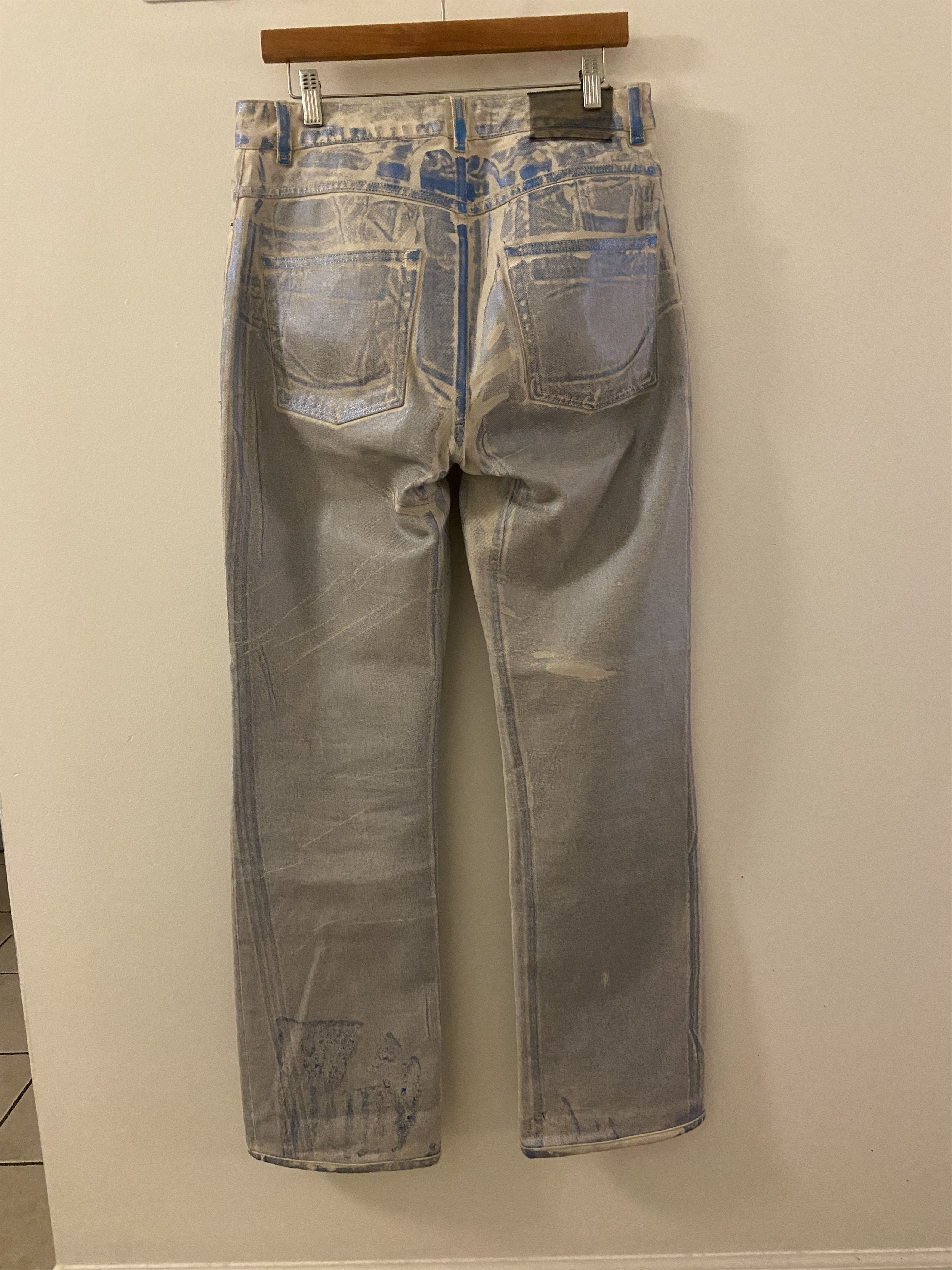 Our Legacy Our Legacy Metallic Jeans Size US 33 - 4 Thumbnail