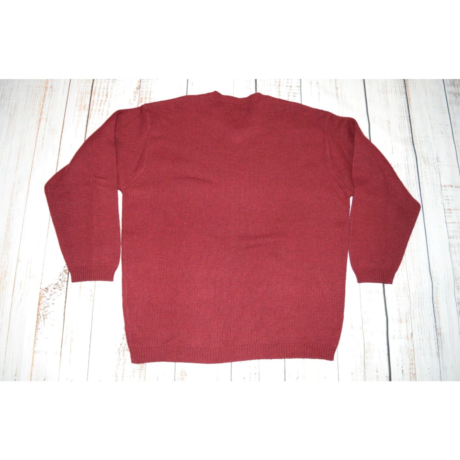 Vintage VINTAGE L.L. BEAN STRIPED RED WOOL BLEND PULLOVER SWEATER XL TALL 80s 90s MENS Size US XL / EU 56 / 4 - 6 Thumbnail