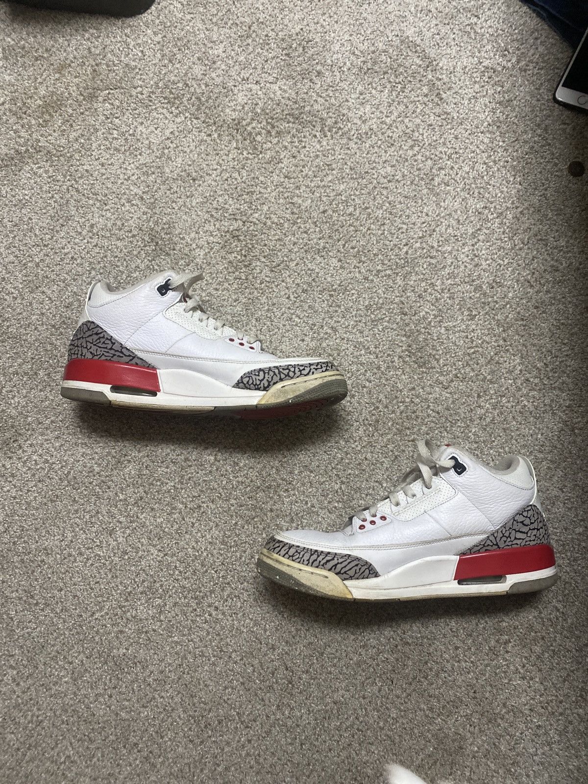 Jordan Brand Air Jordan 3 retro red Size US 10.5 / EU 43-44 - 2 Thumbnail