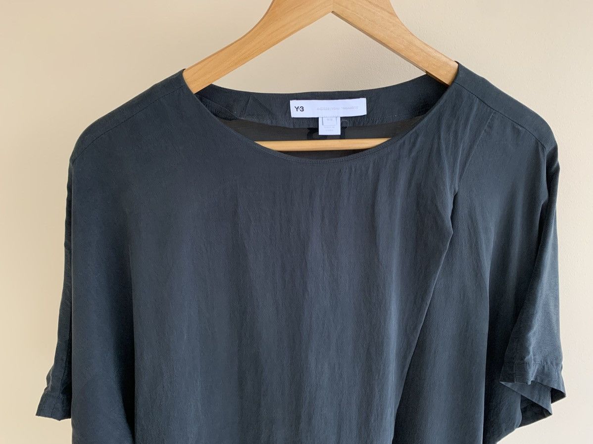 Y-3 Y-3 Black Sanded Cupro Tee Dress Size M / US 6-8 / IT 42-44 - 3 Thumbnail