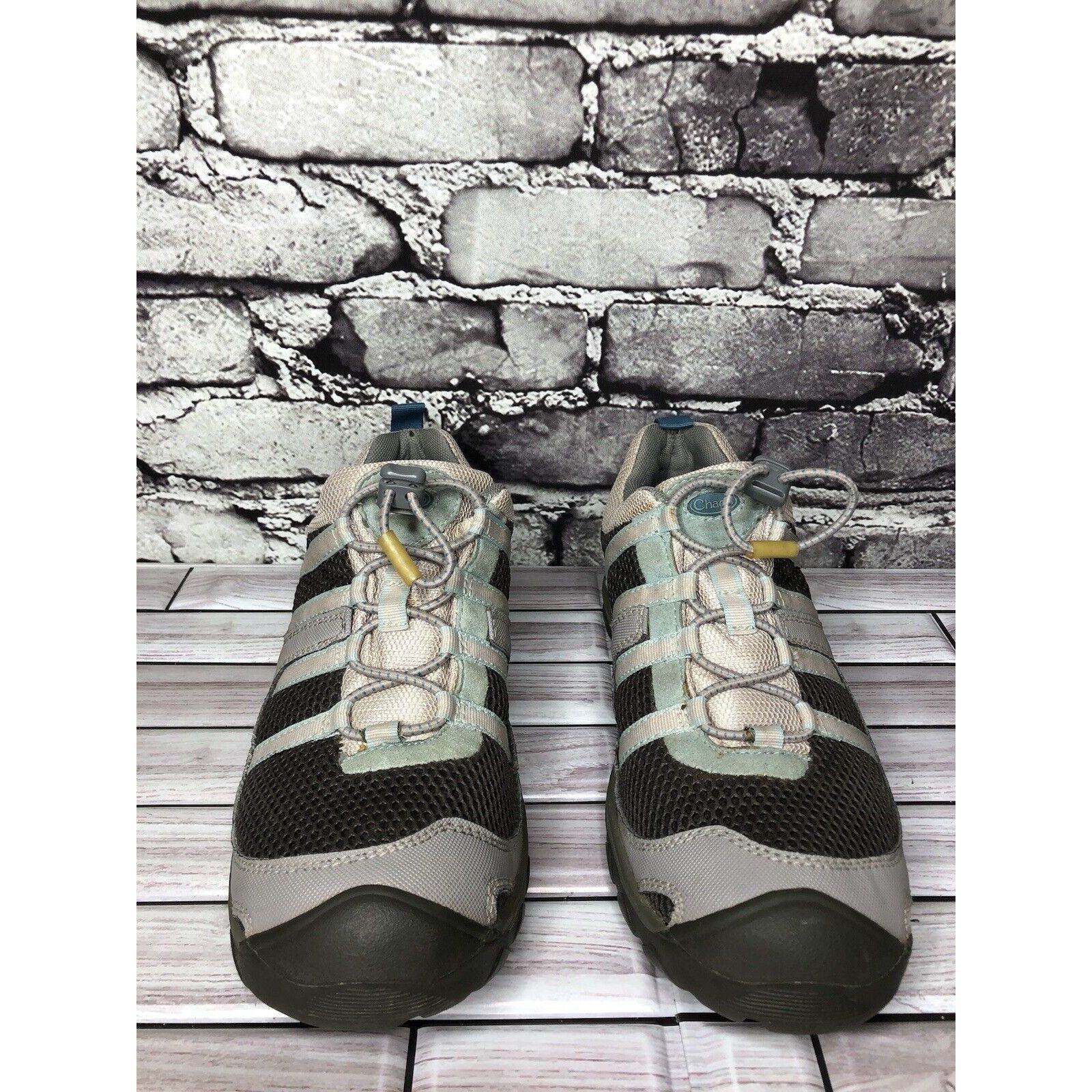 Chaco Chaco Suntrail Mist Gray Mesh Blue Casual Trail Hiking Shoes Size US 7.5 / IT 37.5 - 3 Thumbnail