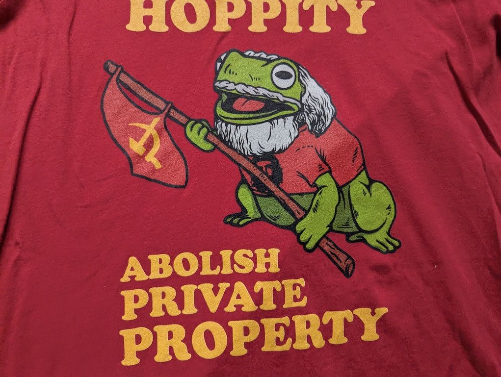 Canvas HIPPITY HOPPITY ABOLISH PRIVATE PROPERTY Marx Frog Size M Size M / US 6-8 / IT 42-44 - 6 Thumbnail
