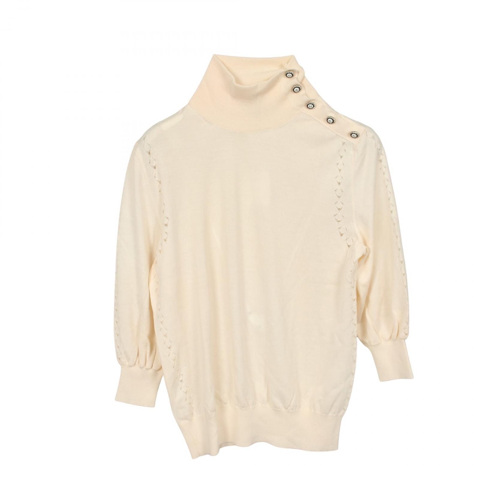 Chanel Chanel Chanel Wool High Neck Knit Textile Tops P62206K47612 DUTY FREE for USA Size ONE SIZE - 1 Thumbnail