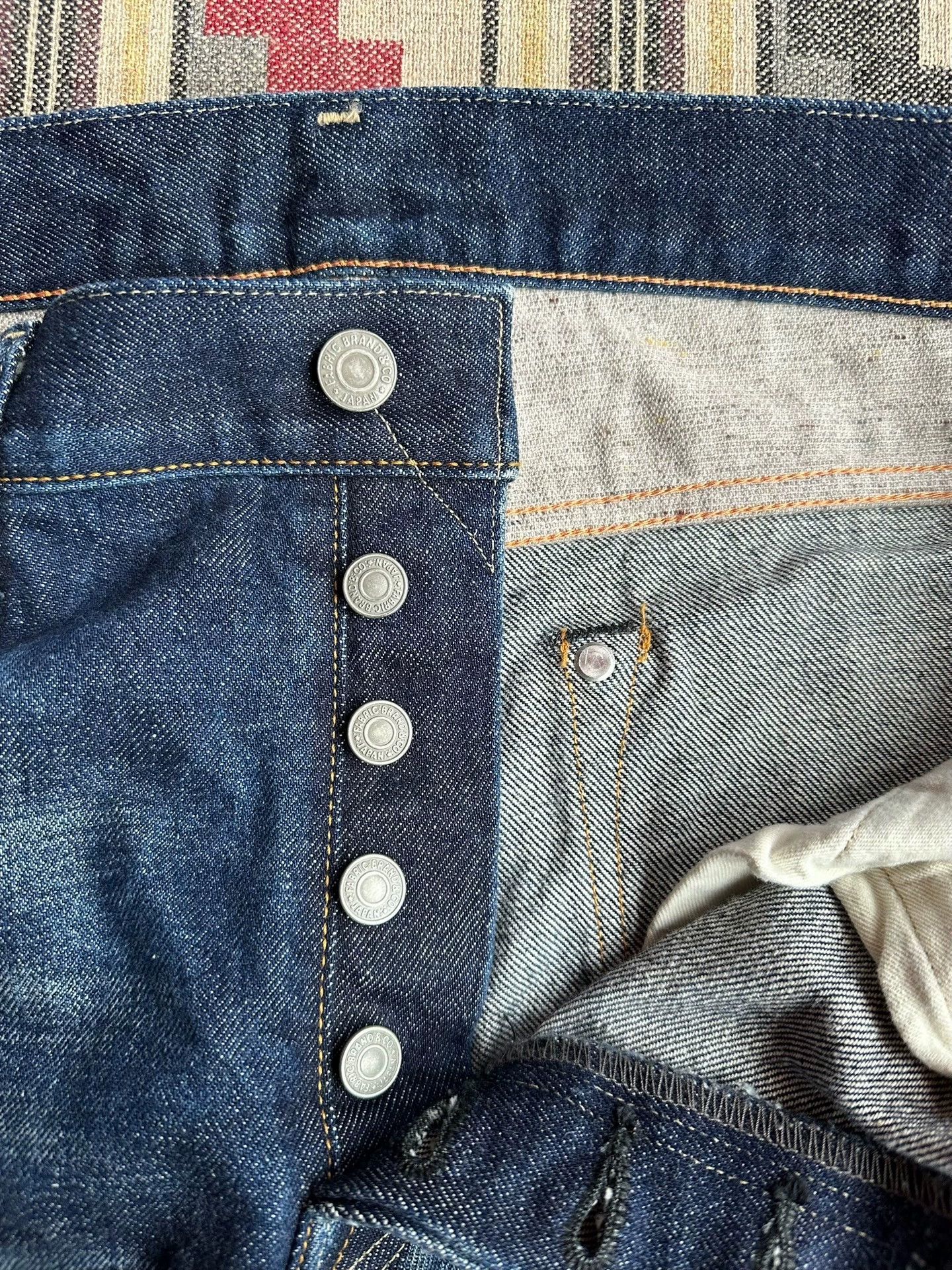 Fabric Brand & Co. Fabric Brand&Co Selvage Denim PT Heavy Wash Distressed W34 Size US 34 / EU 50 - 3 Thumbnail