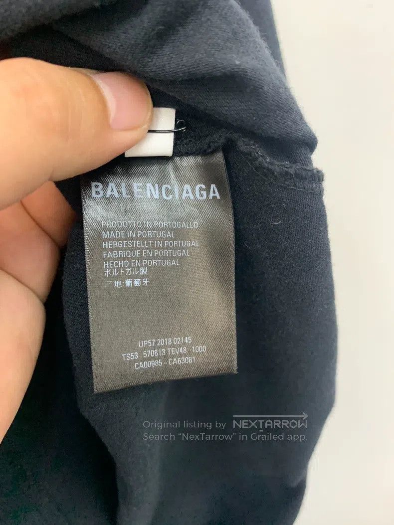 Balenciaga Balenciaga Buckle Short Sleeve T-Shirt, S Size, Classic Bl Size US S / EU 44-46 / 1 - 6 Thumbnail