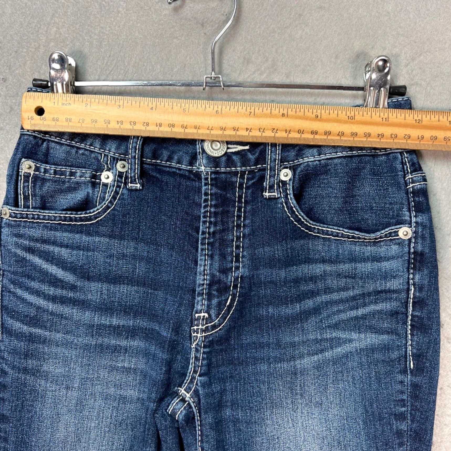 MOUSSY Vintage Moussy Jeans Womens 23 Skinny Fit High-Rise Blue Denim Cotton Blend 5-Pocket Design Adult Womens 23 Jeans Mens? Size 40" / US 18 - 5 Thumbnail