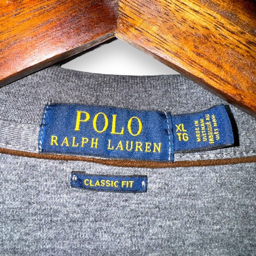 Polo Ralph Lauren Gray Polo Ralph Lauren L/S Flesh Pony Polo Shirt Size XL Size US XL / EU 56 / 4 - 2 Thumbnail