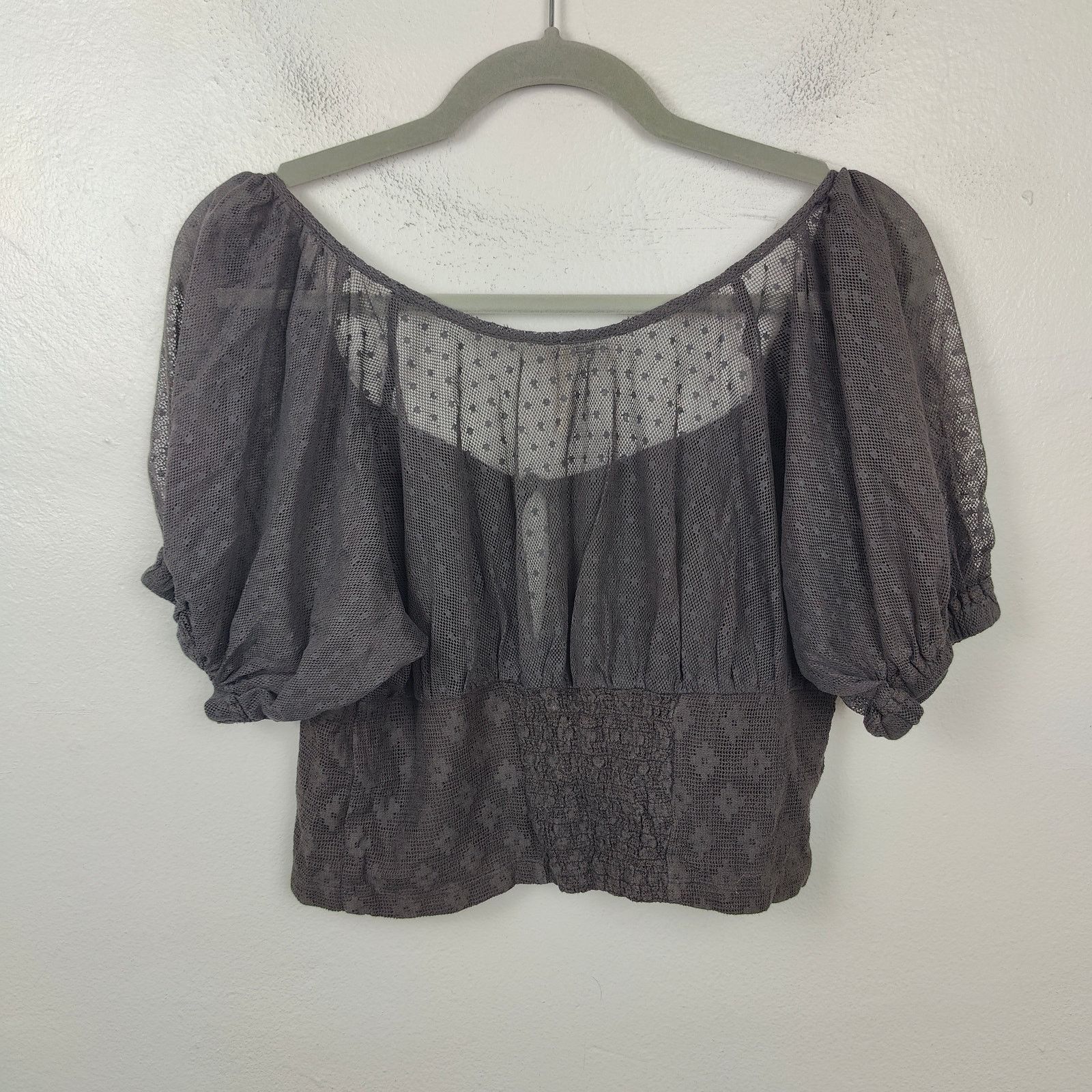 Free People Free People Heartstrings Puff Sheer Crop Top Womens Small Size S / US 4 / IT 40 - 4 Thumbnail