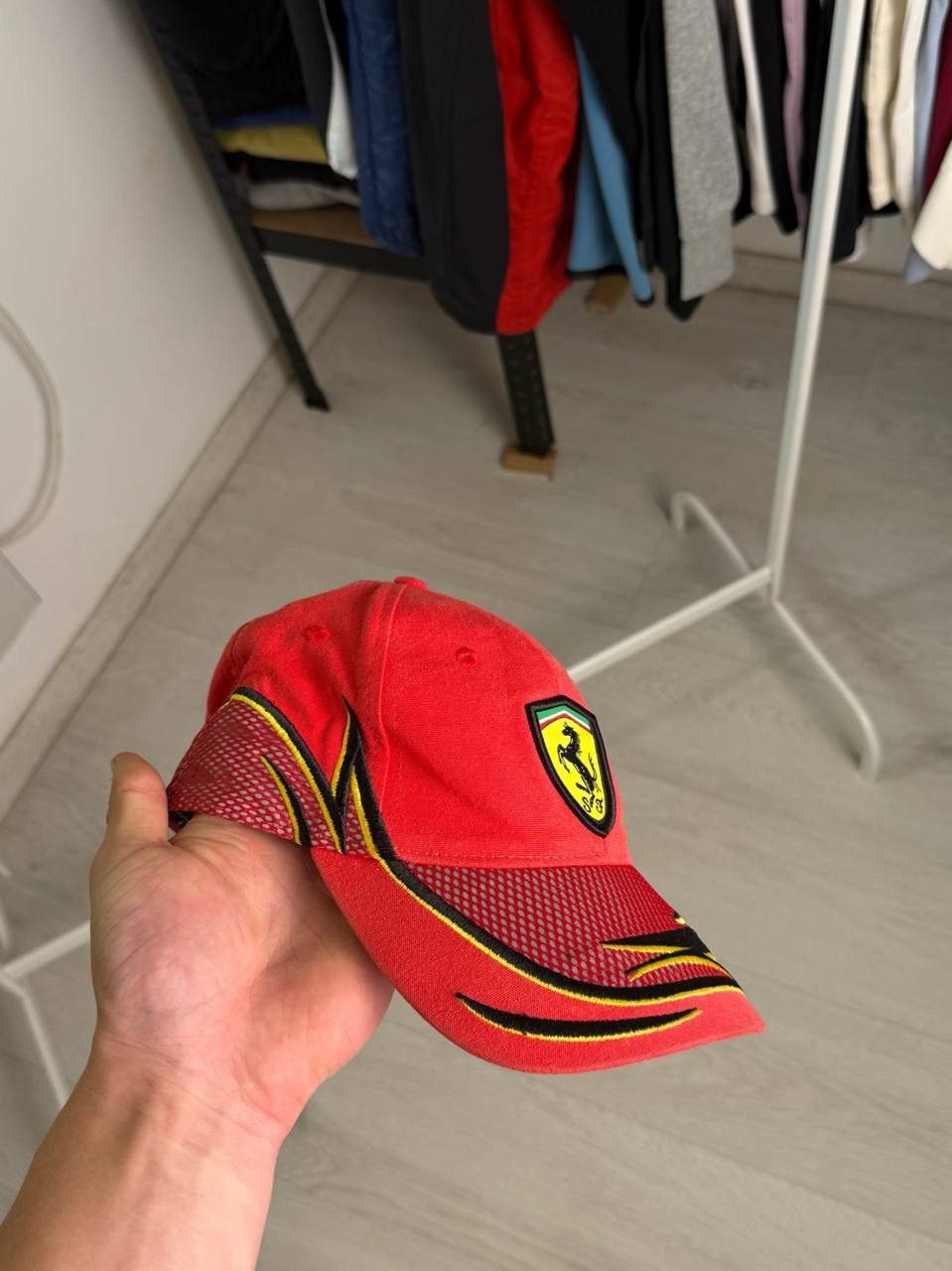 Ferrari Vintage Ferrari Racing Team Formula 1 Spellout Cap Red Size ONE SIZE - 1 Thumbnail