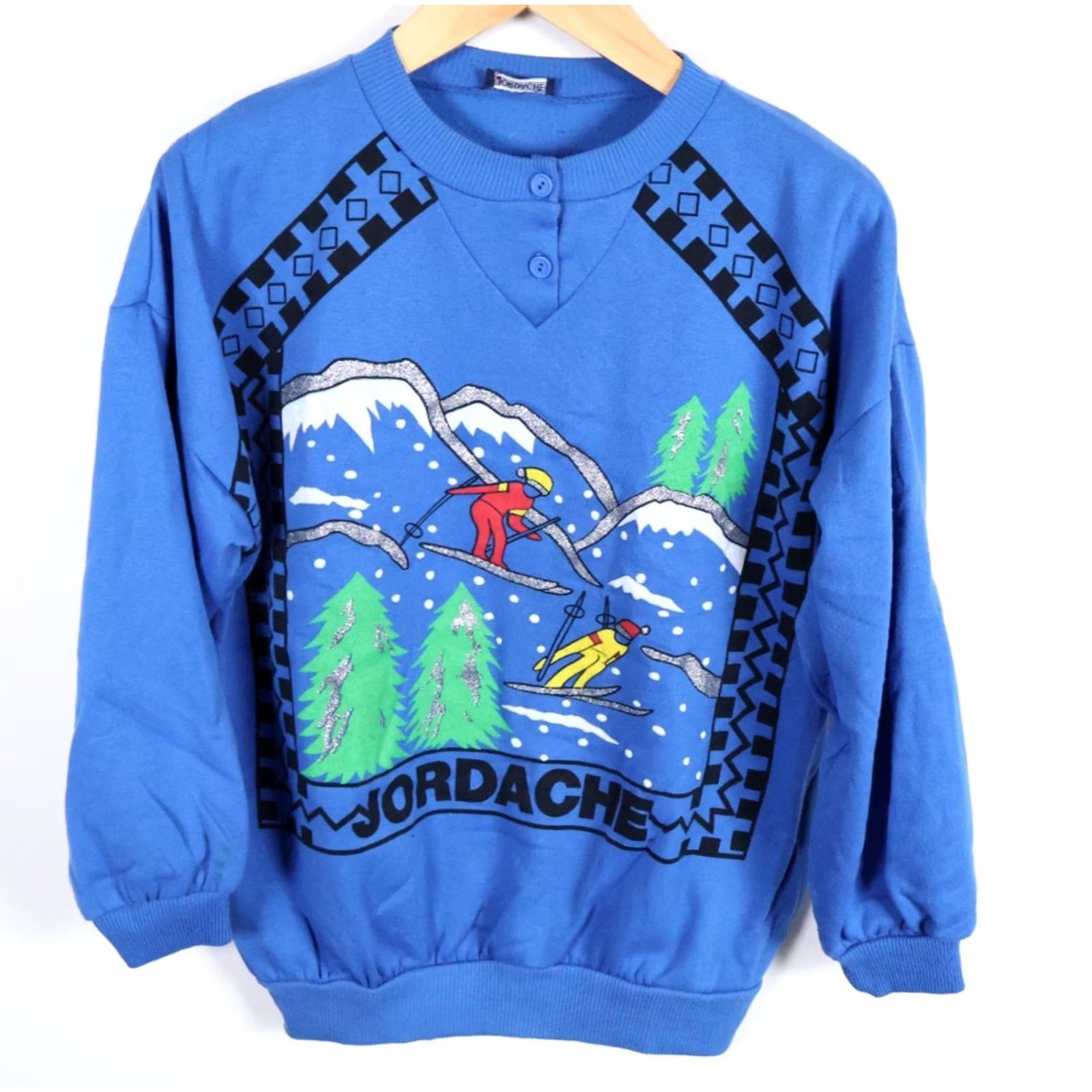 Jordache VINTAGE Jordache Sweatshirt Size L / US 10 / IT 46 - 2 Thumbnail