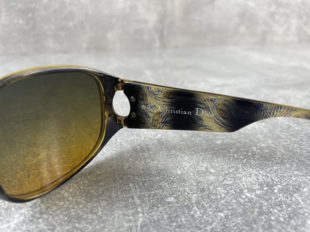 Christian Dior Monsieur × Vintage 90s Christian Dior Gradient Lens Peacock Frame Sunglasses Size ONE SIZE - 5 Thumbnail