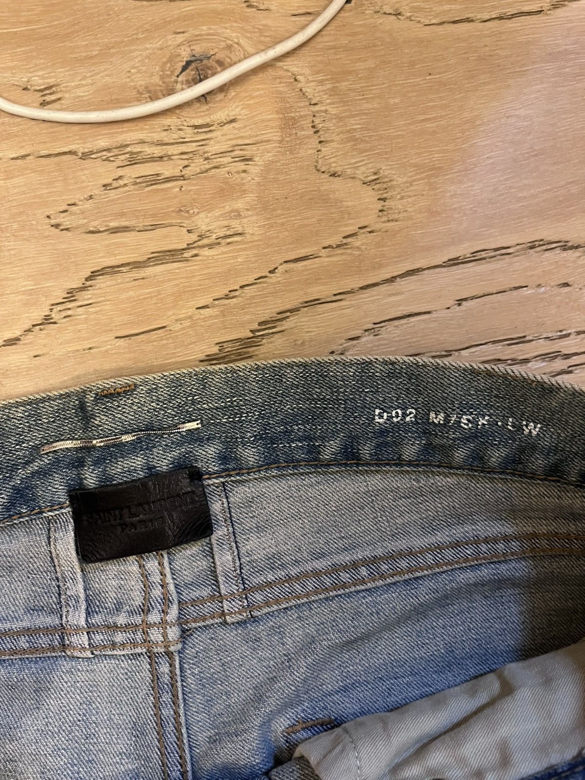 Saint Laurent Paris slp blue crash denim hedi slimane Size US 31 - 4 Thumbnail