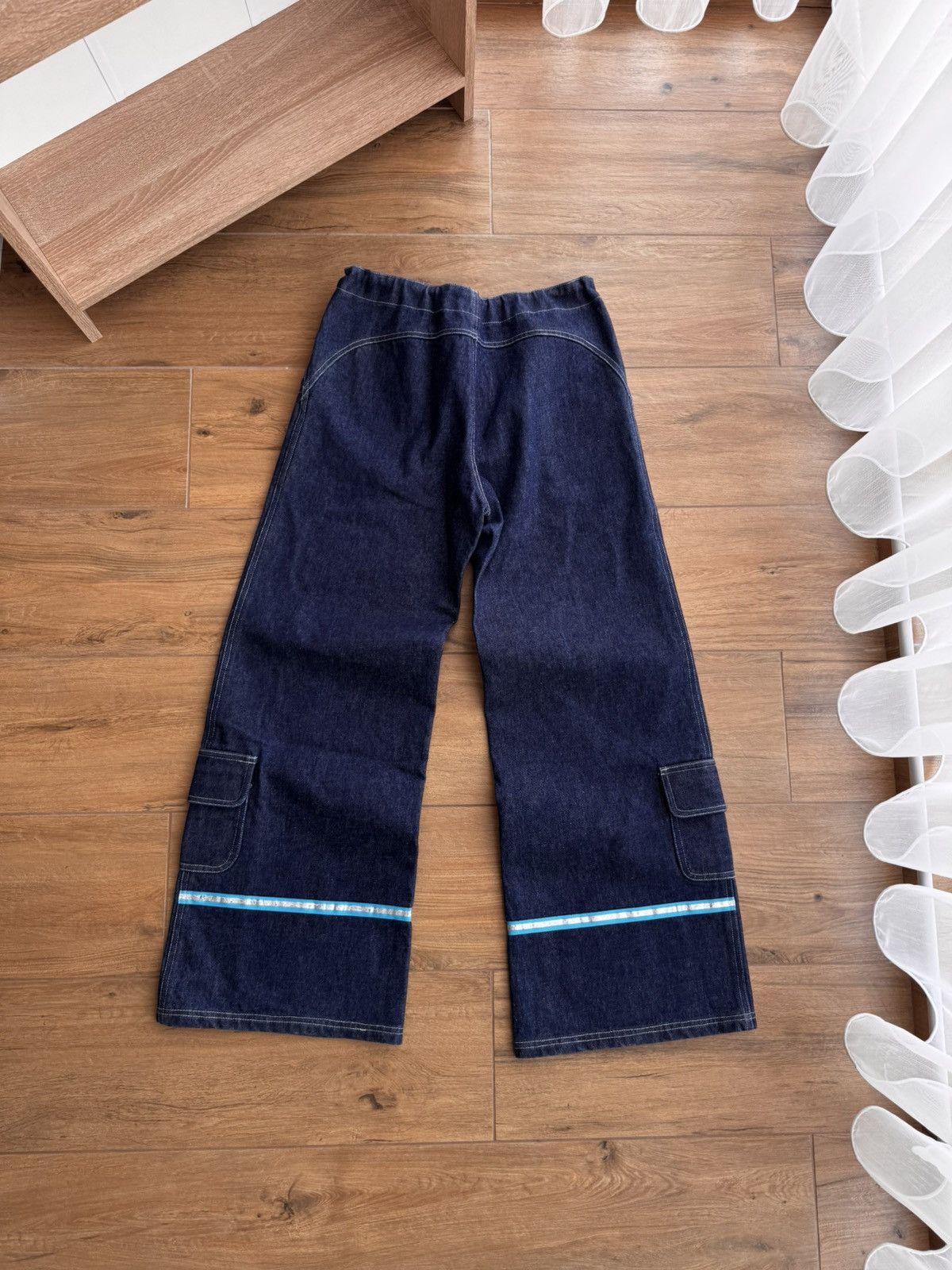 Japanese Brand × Vintage Vintage Auruze for Beau Baker 90s Skate Wide Leg Denim Jeans Size US 30 / EU 46 - 13 Thumbnail