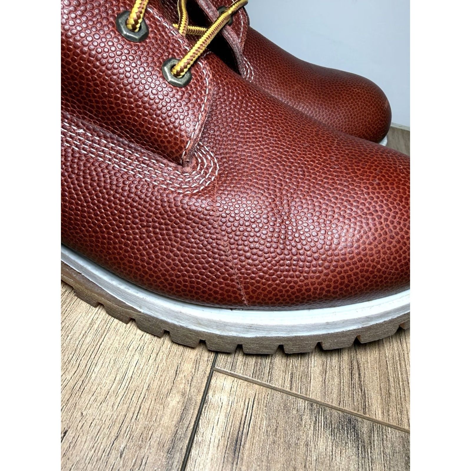 Timberland VINTAGE Timberland Football Leather Limited Edition 6 Inch Boots Mens 12 Size US 12 / EU 45 - 5 Thumbnail