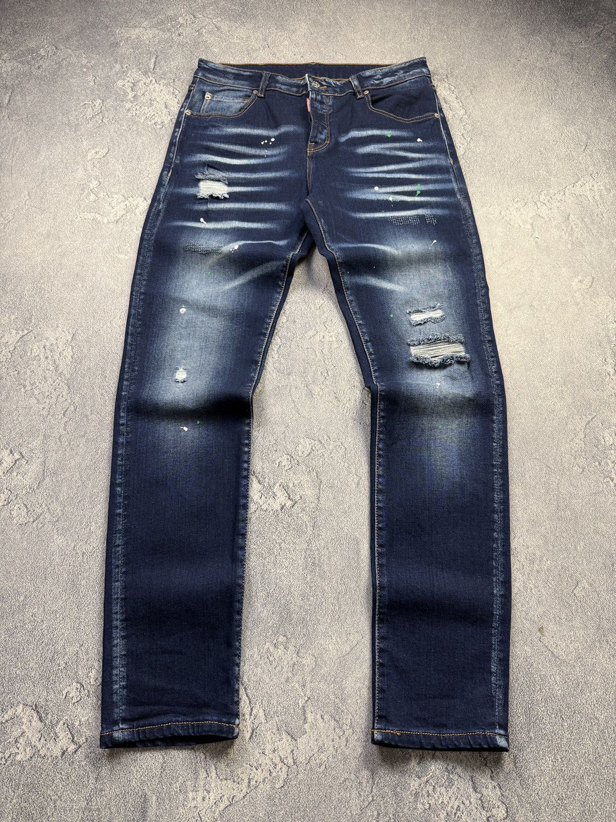 Dsquared2 Dsquared Jeans Italian Designer Navy Denim Rare Vintage Y2K Size US 34 / EU 50 - 1 Thumbnail
