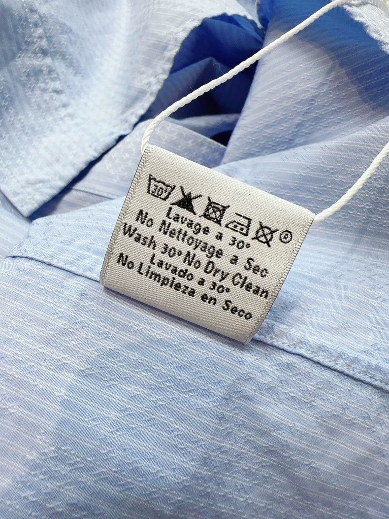 Hermes Hermes Blue Striped Long Sleeve Shirt-2506 Size US M / EU 48-50 / 2 - 6 Thumbnail