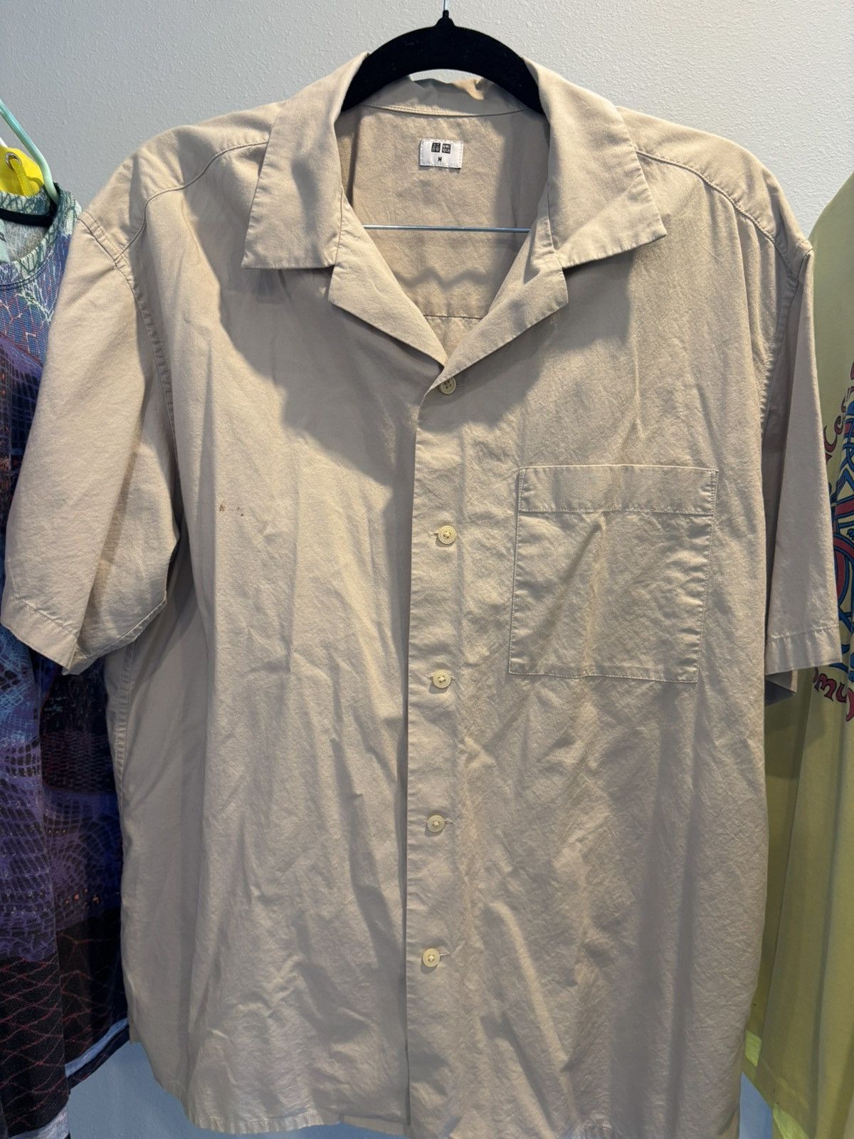 Uniqlo Uniqlo Open Collar Short Sleeve Shirt Size M 👕 Size US M / EU 48-50 / 2 - 1 Thumbnail