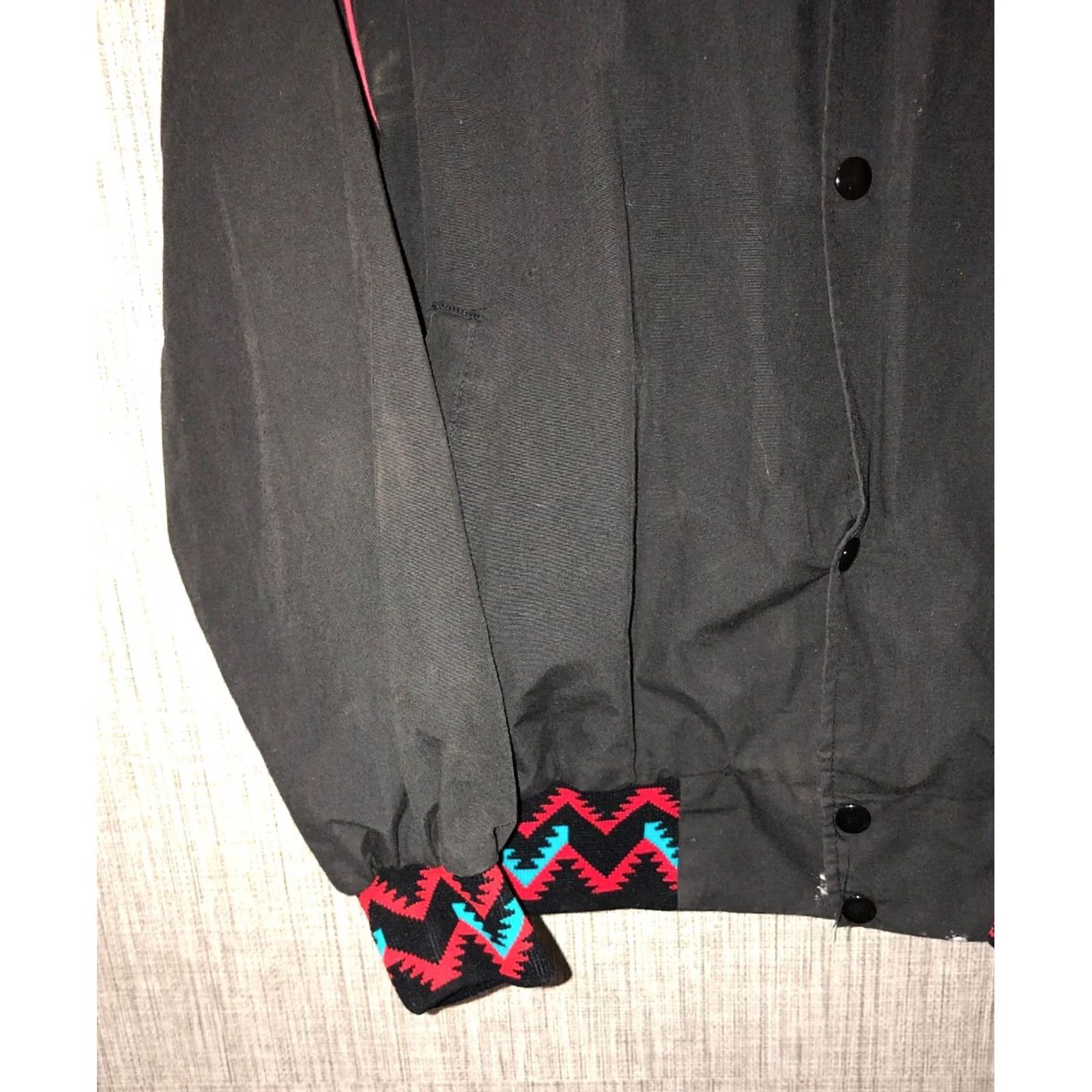 Vintage VINTAGE Westark USA Black Snap Button Jacket Mens XL Size US XL / EU 56 / 4 - 3 Thumbnail