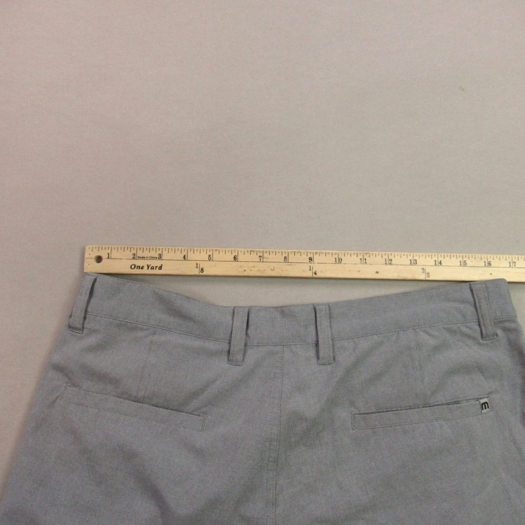 TravisMathew Travis Mathew Chino Shorts Mens 34 Gray Lightweight Casual Pockets Button Size US 34 / EU 50 - 5 Thumbnail
