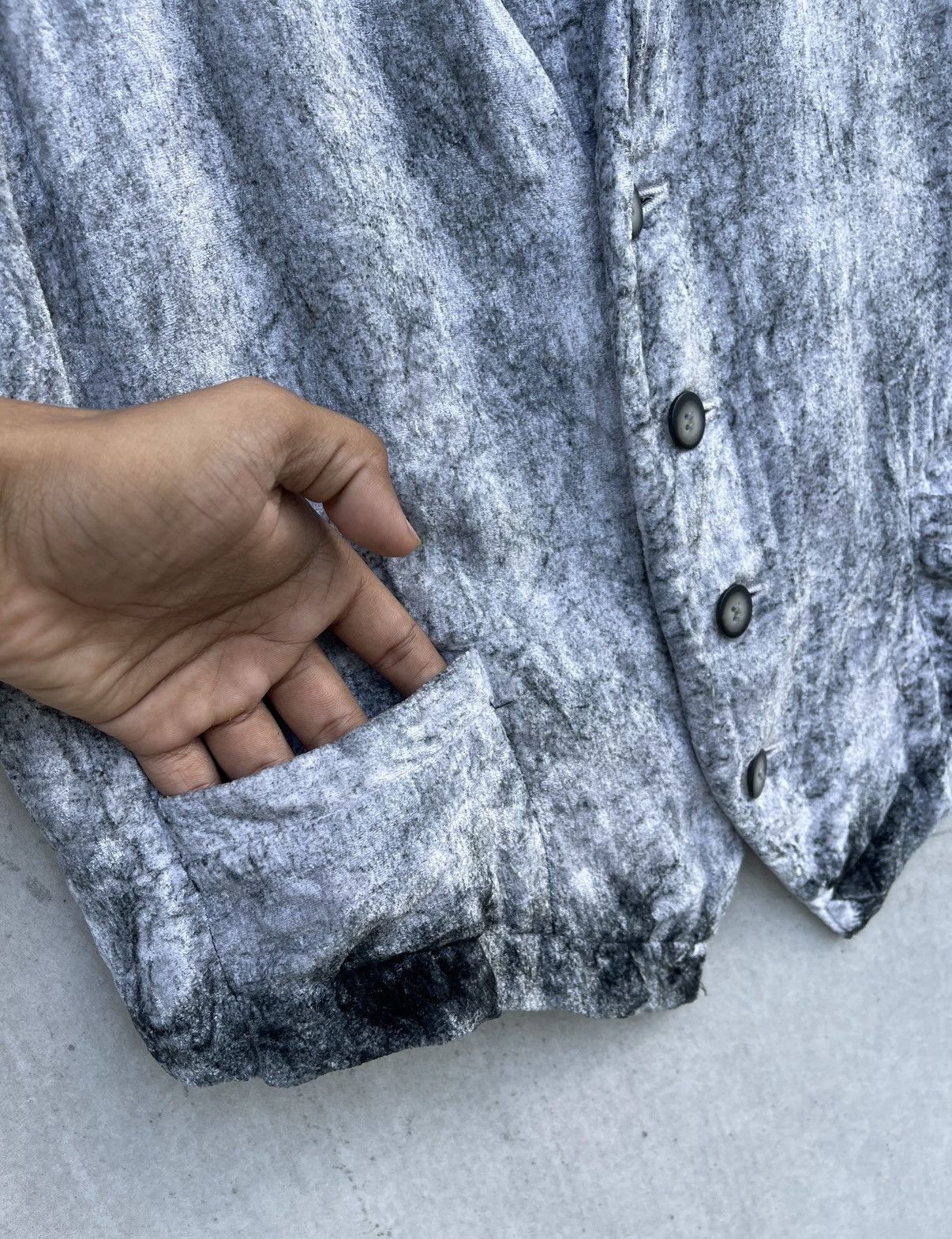 Issey Miyake 🔥 ISSEY MIYAKE VELVET TIE DYED VEST/JACKET Size US L / EU 52-54 / 3 - 3 Thumbnail