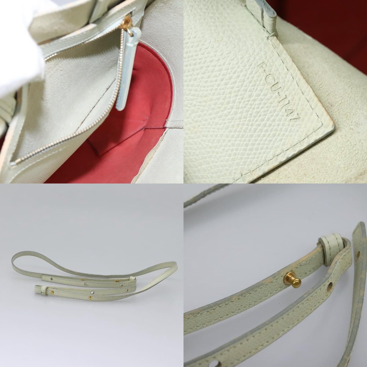 Celine CELINE Tote Bag Leather Red Size ONE SIZE - 13 Thumbnail