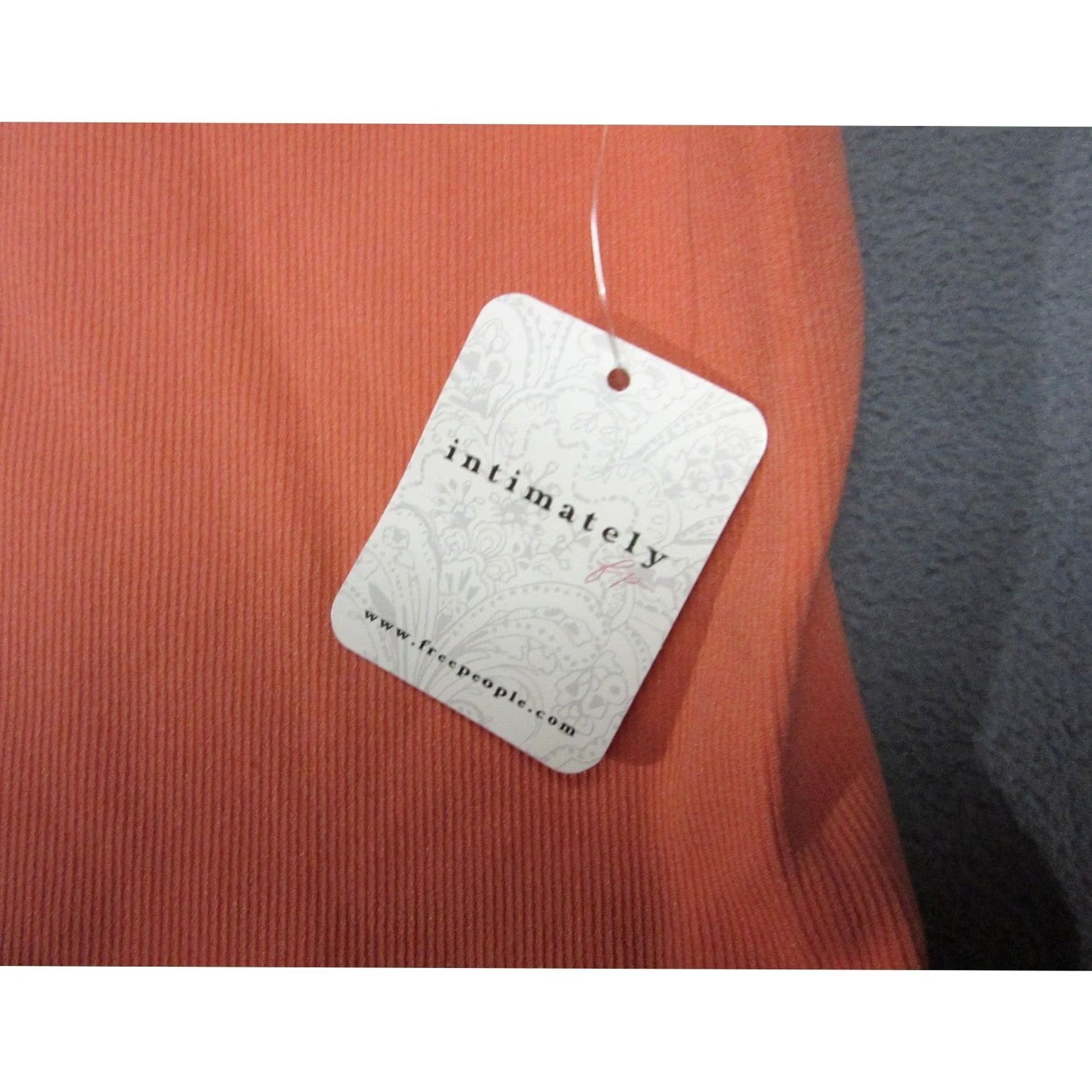 Free People Free People Tank Top Womens XS/S Orange Ribbed High Neck Racerback Crop New Size XS / US 0-2 / IT 36-38 - 2 Thumbnail