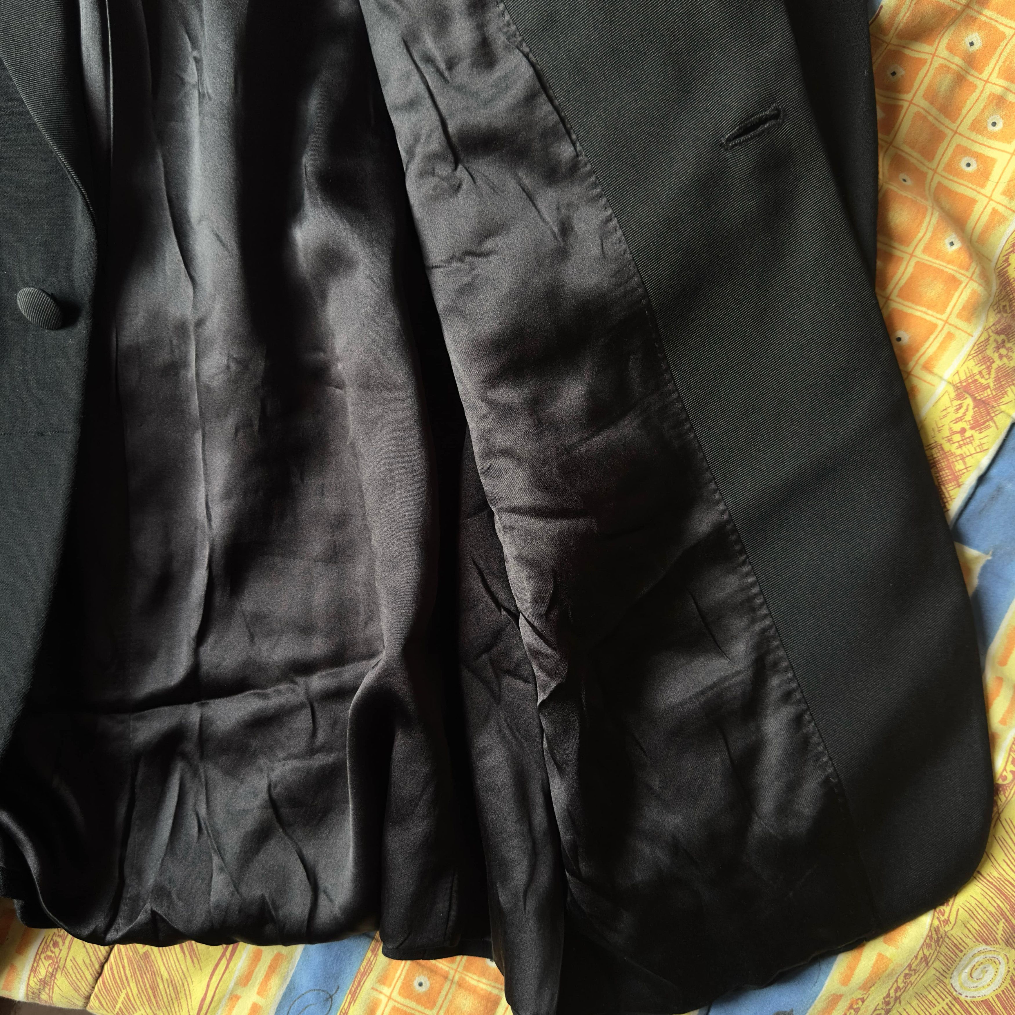 Giorgio Armani Giorgio Armani Classico Black Blazer Silk Wool Jacket Size 48R - 9 Thumbnail