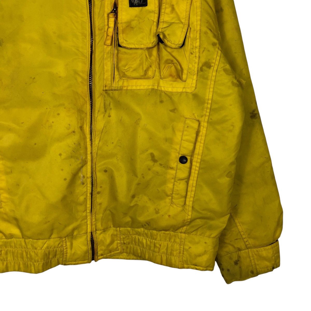 Japanese Brand 📌Vintage Bomber Jacket Lonely Wolf Utility Design Bondage Size US L / EU 52-54 / 3 - 6 Thumbnail