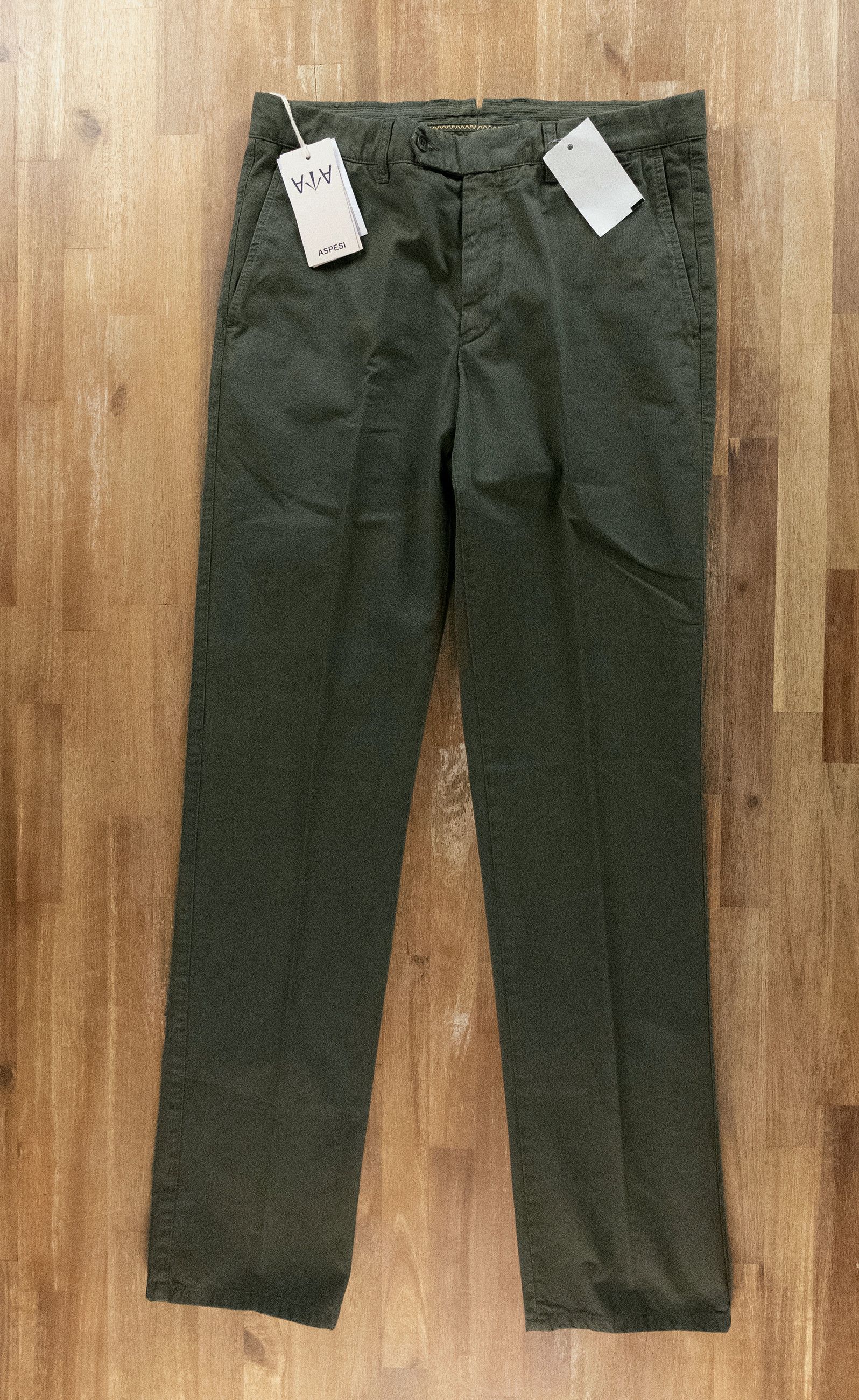 Aspesi ASPESI New Herman khaki green pants trousers Size 32 Size US 32 / EU 48 - 1 Thumbnail