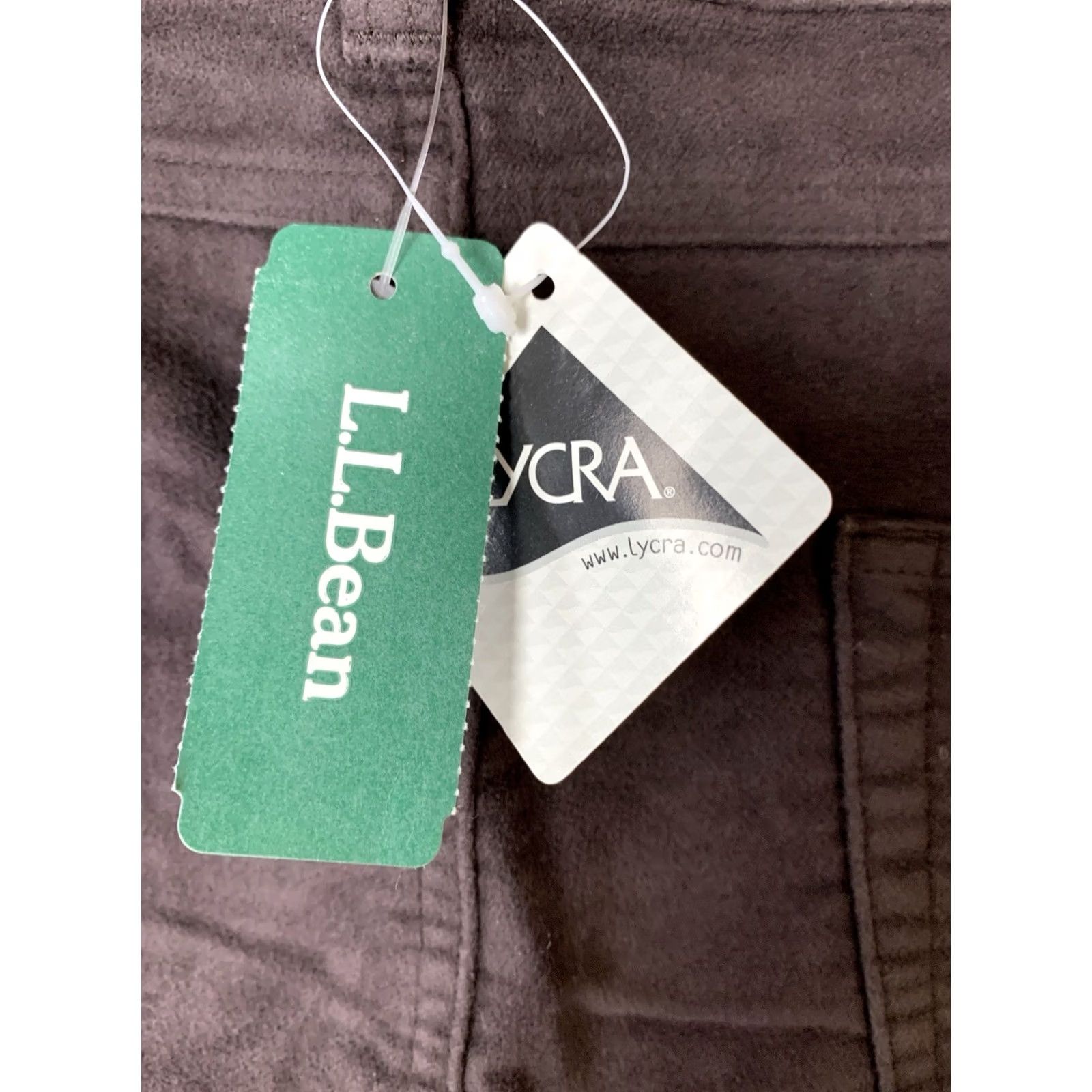 Vintage VINTAGE L.L. Bean Pants Women 16 Brown Moleskin Wide-Leg Bootcut NWT Regular Comfort Easy Care Retro 80s 90s College Rock School Womens Size 38" / US 16 / IT 52 - 4 Thumbnail