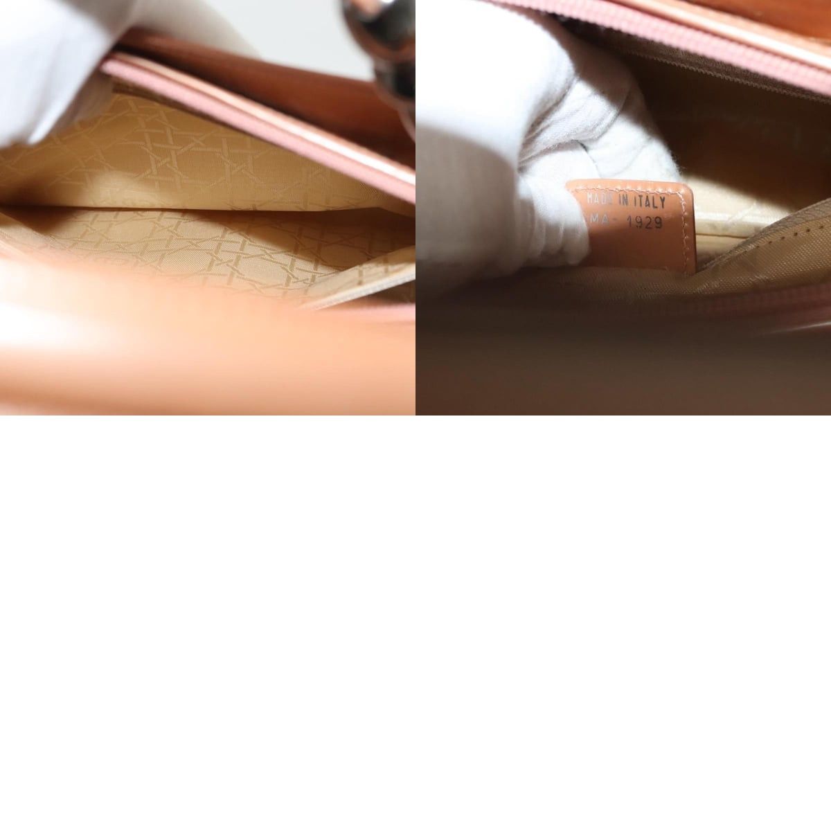 Dior DIOR Maris Pearl Hand Bag Enamel Pink Size ONE SIZE - 13 Thumbnail