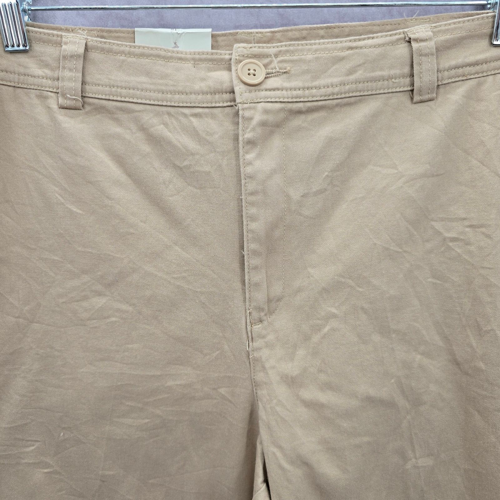 Other White Stag Tan Bermuda Flat Front Cotton Shorts Plus 18 Size 40" / US 18 - 3 Thumbnail