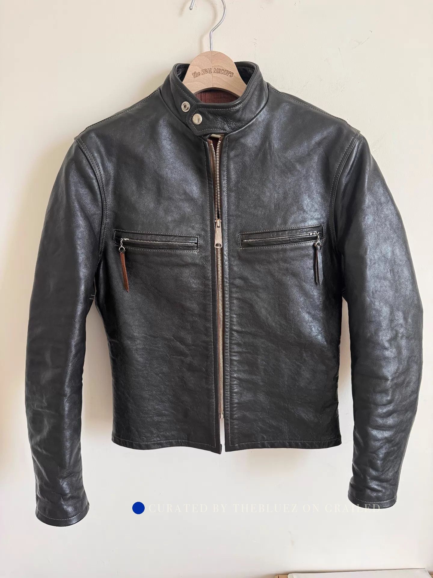 The Real McCoy's Classic Brown Horsehide Leather Jacket Size US XXS / EU 40 - 1 Thumbnail