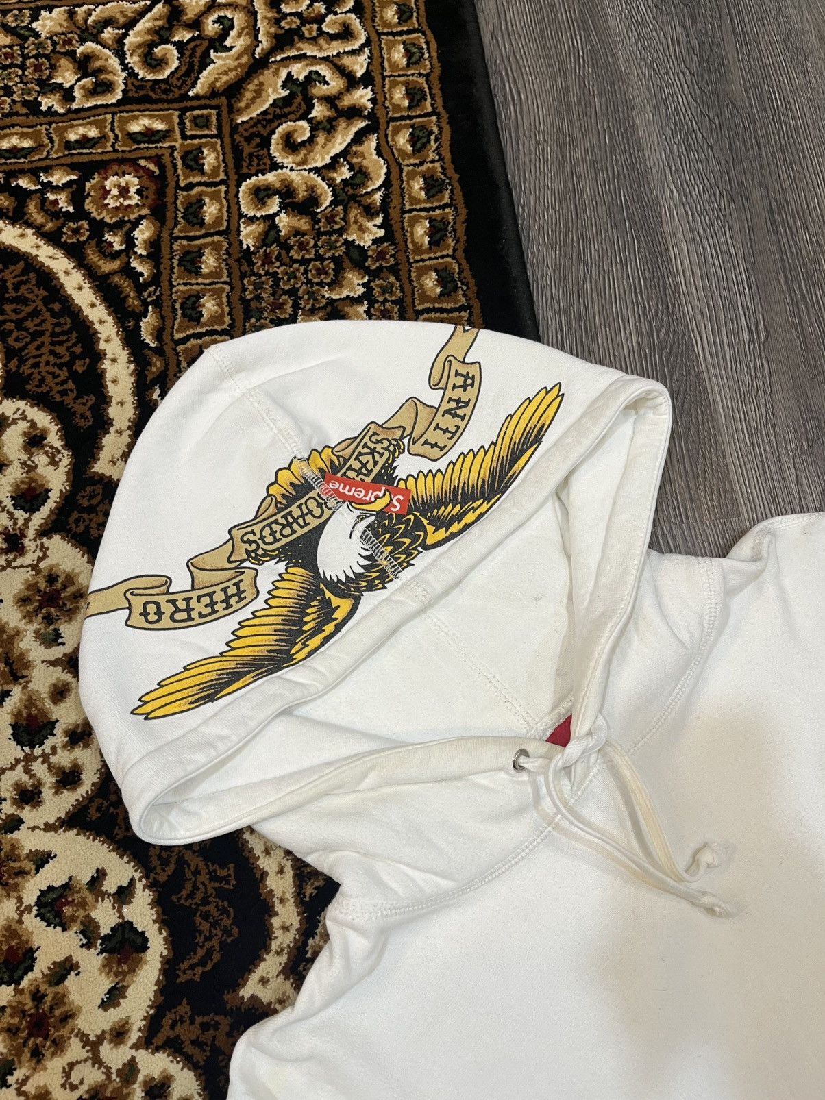 Antihero × Supreme Supreme x Anti Hero 2022 Hooded Sweatshirt Size US M / EU 48-50 / 2 - 3 Thumbnail