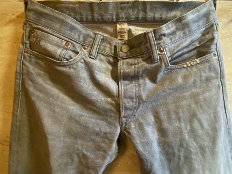 RRL Ralph Lauren RRL Ralph Lauren Old American made slim fit grey jeans Size US 34 / EU 50 - 2 Thumbnail