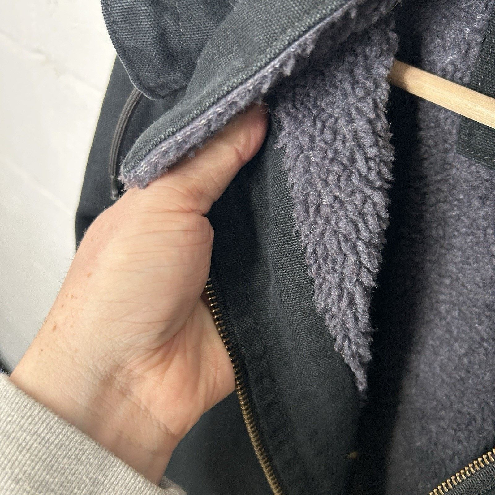 Carhartt Carhartt Sherpa-Lined Wildwood Jacket “Washed Black” Size XL / US 12-14 / IT 48-50 - 14 Thumbnail