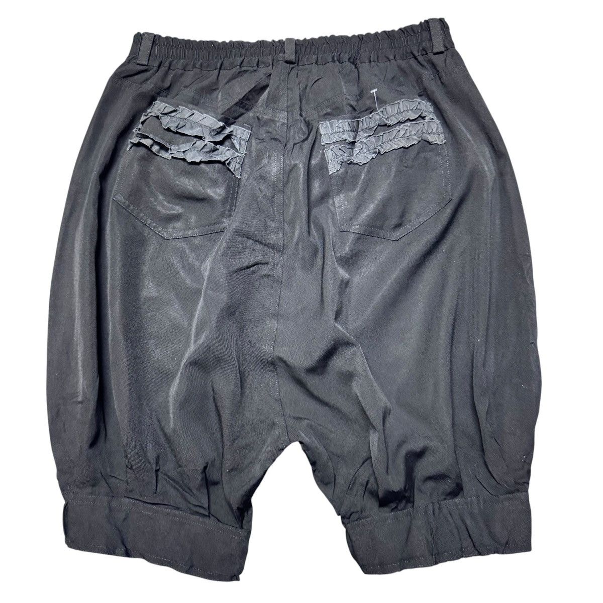 Yaponskii Yaponskii Black Drop Crotch Shorts Pants Size 31" - 2 Thumbnail