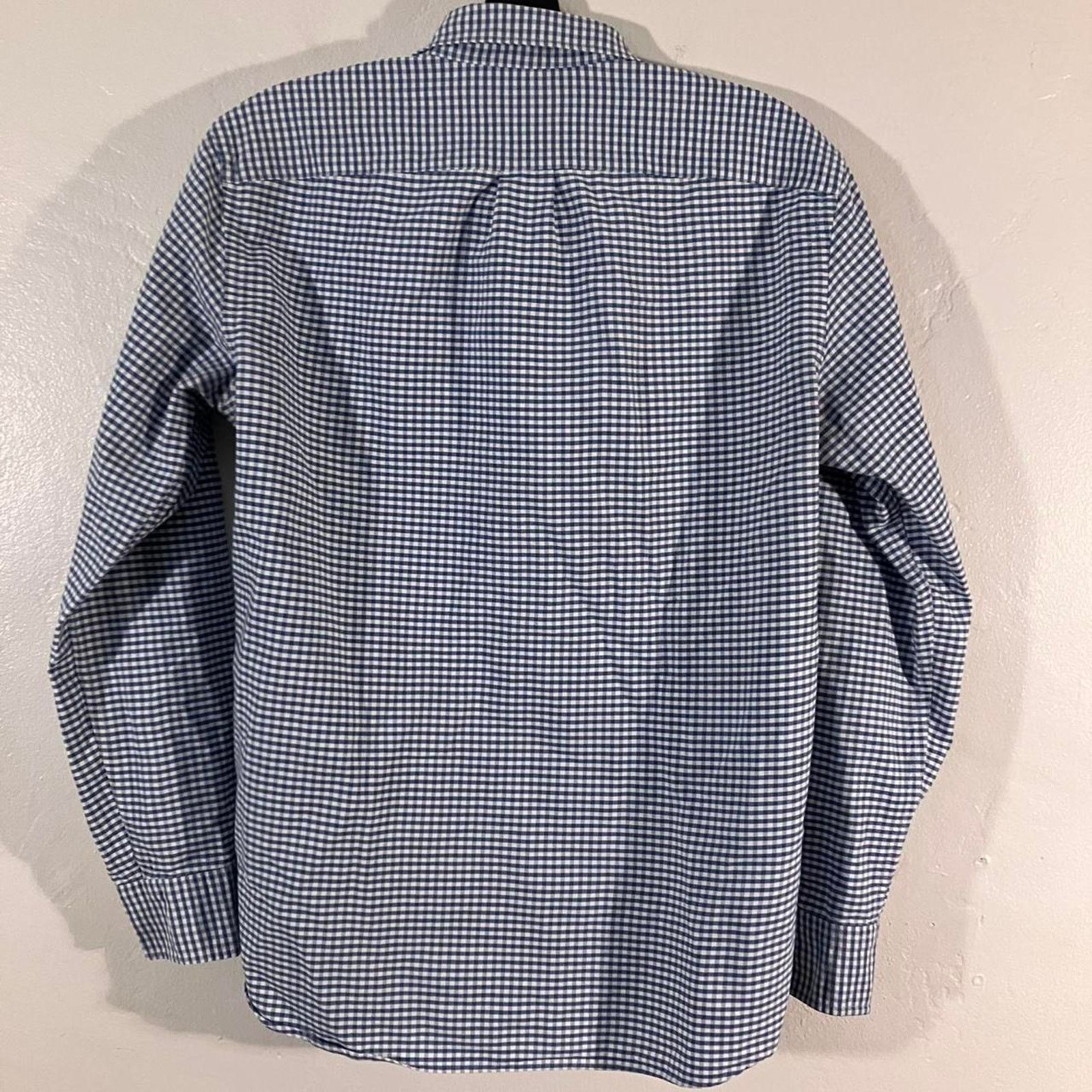 J.Crew J. Crew Blue White Gingham Oxford Button Down Dress Shirt Size US L / EU 52-54 / 3 - 4 Thumbnail