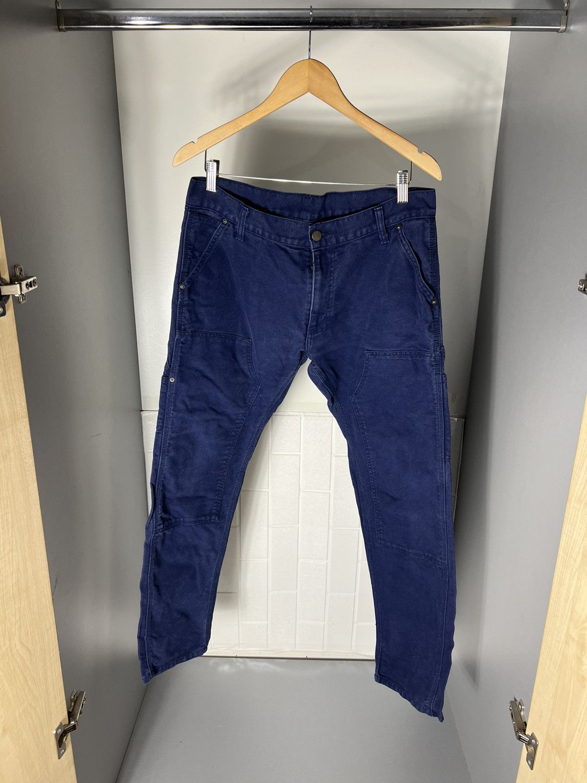 Carhartt Wip × Vintage VERY RARE CARHARTT WORK IN PROGRESS LINCOLN DOUBLE KNEE 90s Size US 33 - 3 Thumbnail