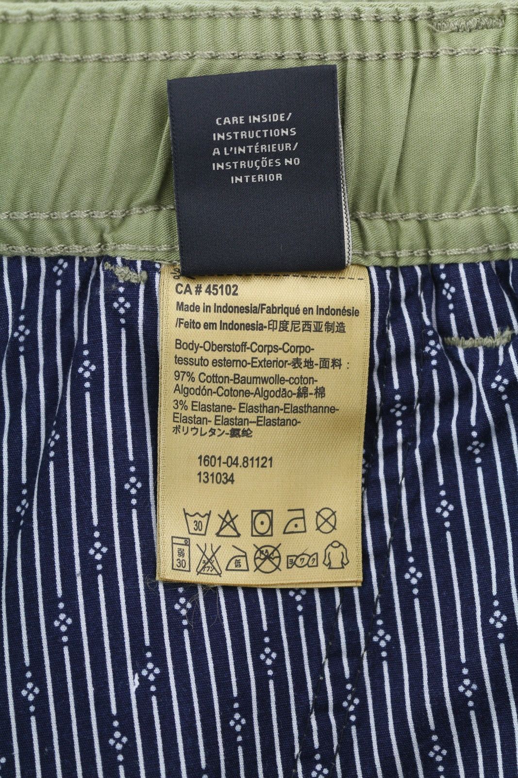 Scotch & Soda W30 Green Cargo Elastic Waist Patch Pockets 84137 Size US 30 / EU 46 - 9 Thumbnail