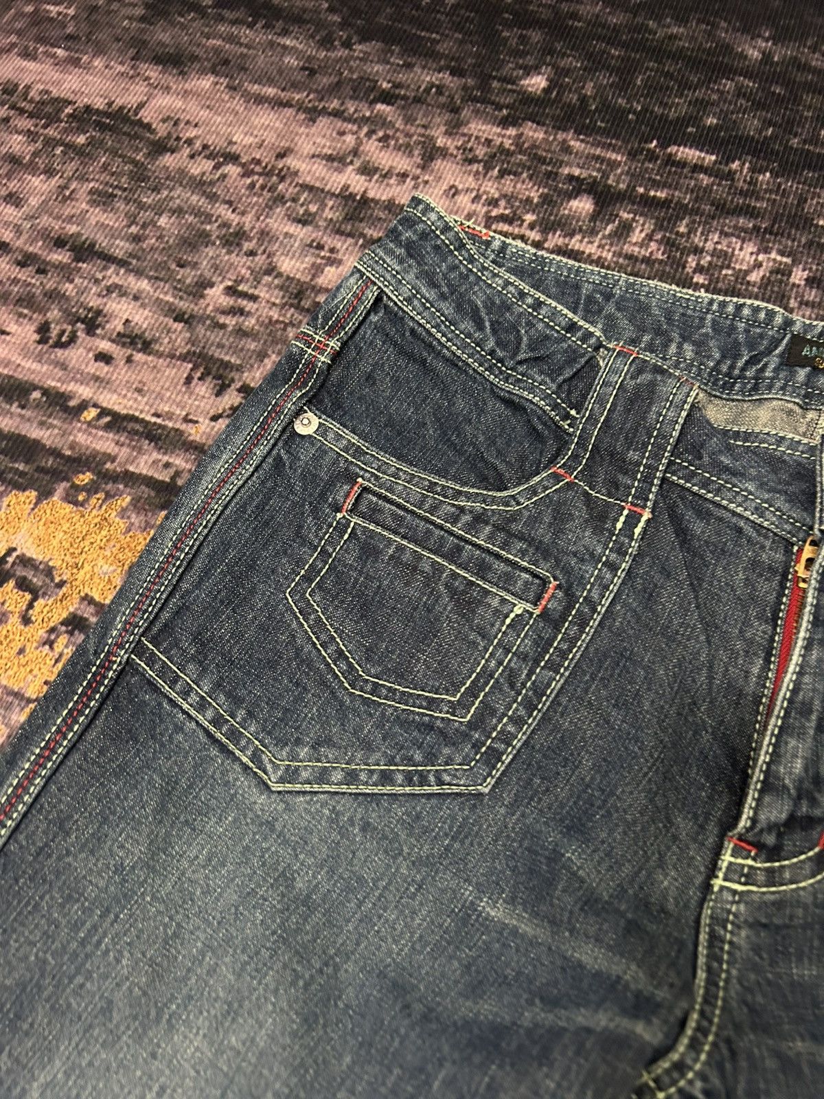 Angel Blue Vintage Angel Blue One Star Pocket Back Wash Flare Jeans Size US 29 - 9 Thumbnail