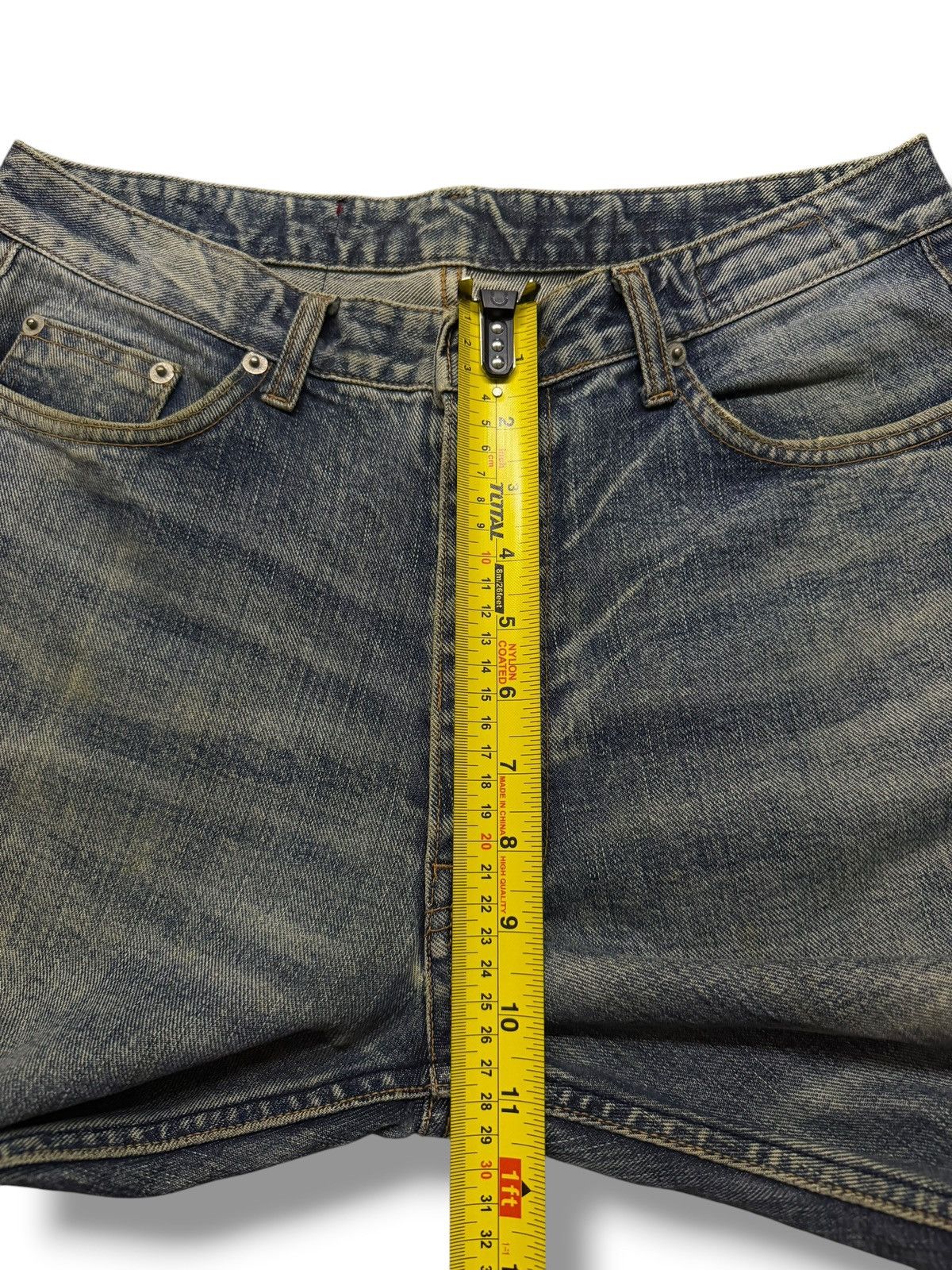 Japanese Brand Vintage Absolut Jeans | Vintage Faded Wash Straight Fit | 30 Size US 30 / EU 46 - 14 Thumbnail