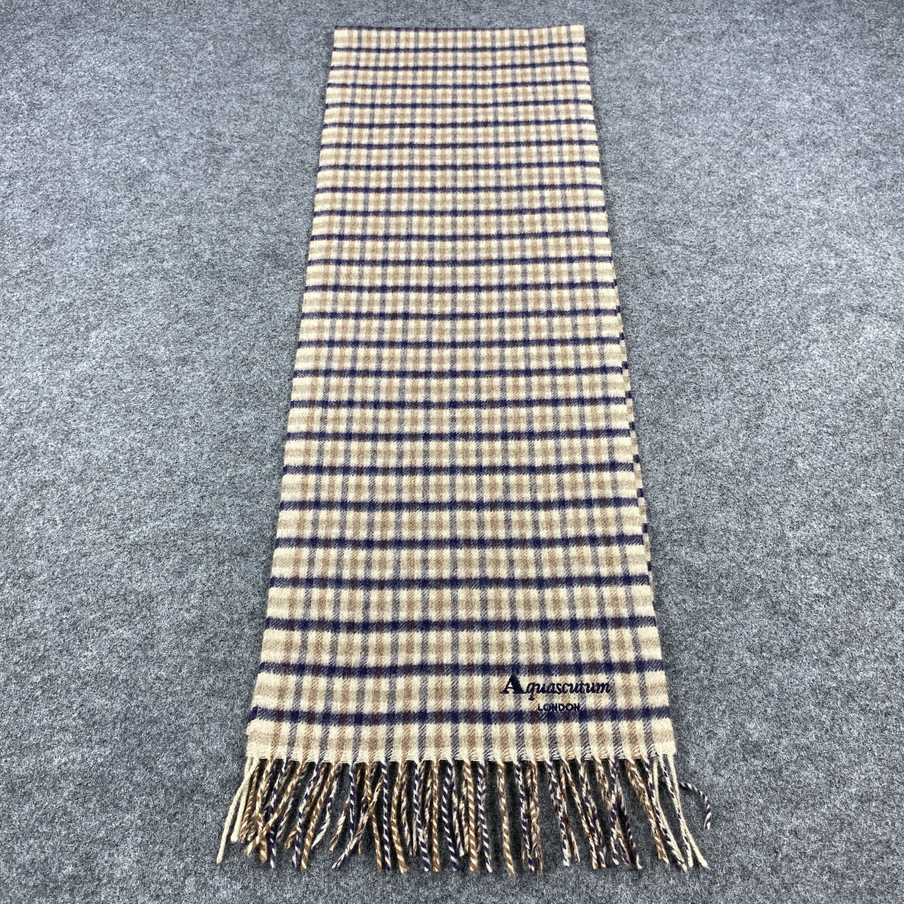 Aquascutum × Vintage Aquascutum Scarf # Muffler # Neckwear # D698 Size ONE SIZE - 6 Thumbnail