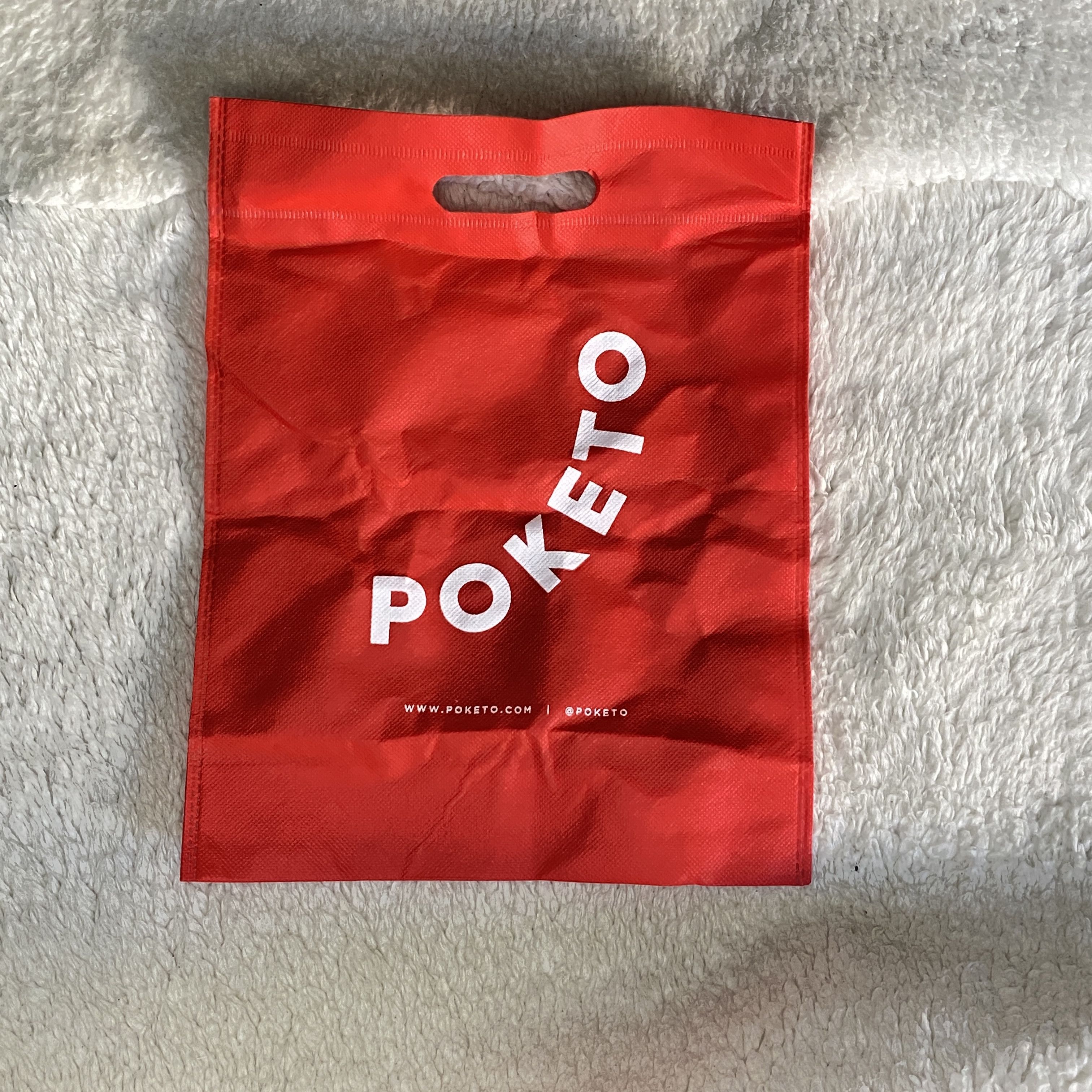 Other Poketo Red Reusable Shopping Tote Bag | Non-Woven Size ONE SIZE - 7 Thumbnail