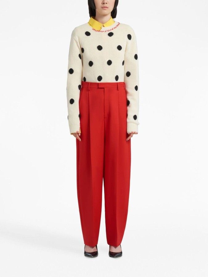 o1srvl11e0624 Trousers in Red