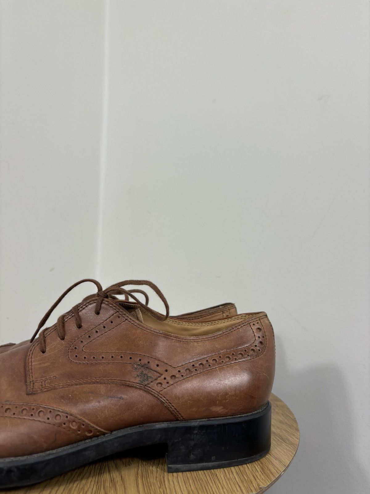 Tod's Tod’s Men’s Brown Lace-Up Formal Leather Oxford Brogue Shoes Size US 9 / EU 42 - 11 Thumbnail