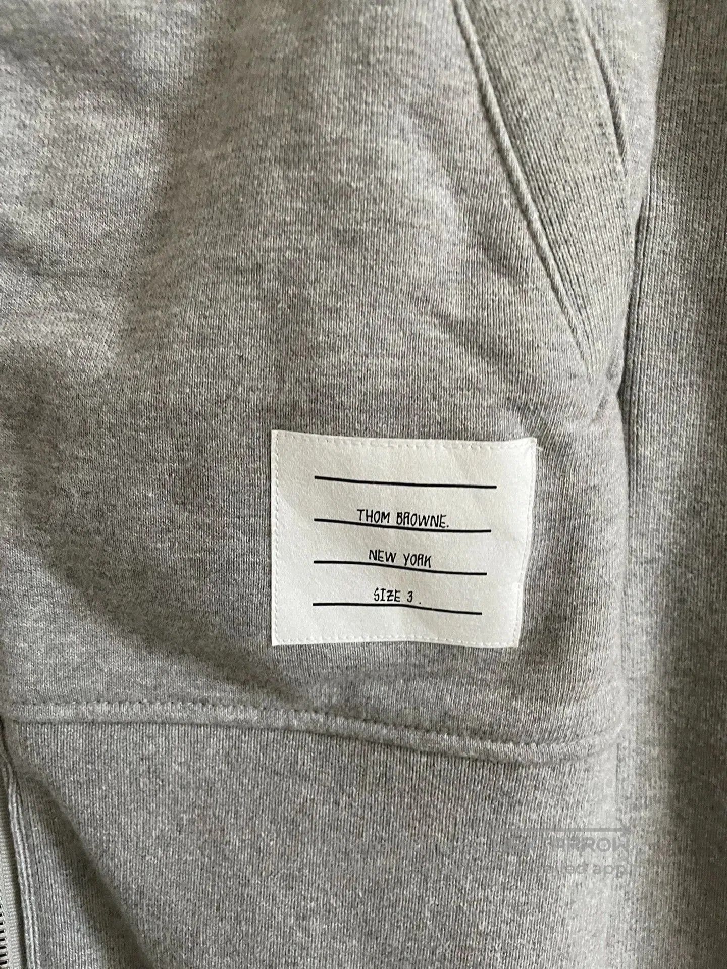 Thom Browne THOM BROWNE Grey 4-Bar Zip Hoodie. Size US L / EU 52-54 / 3 - 2 Thumbnail