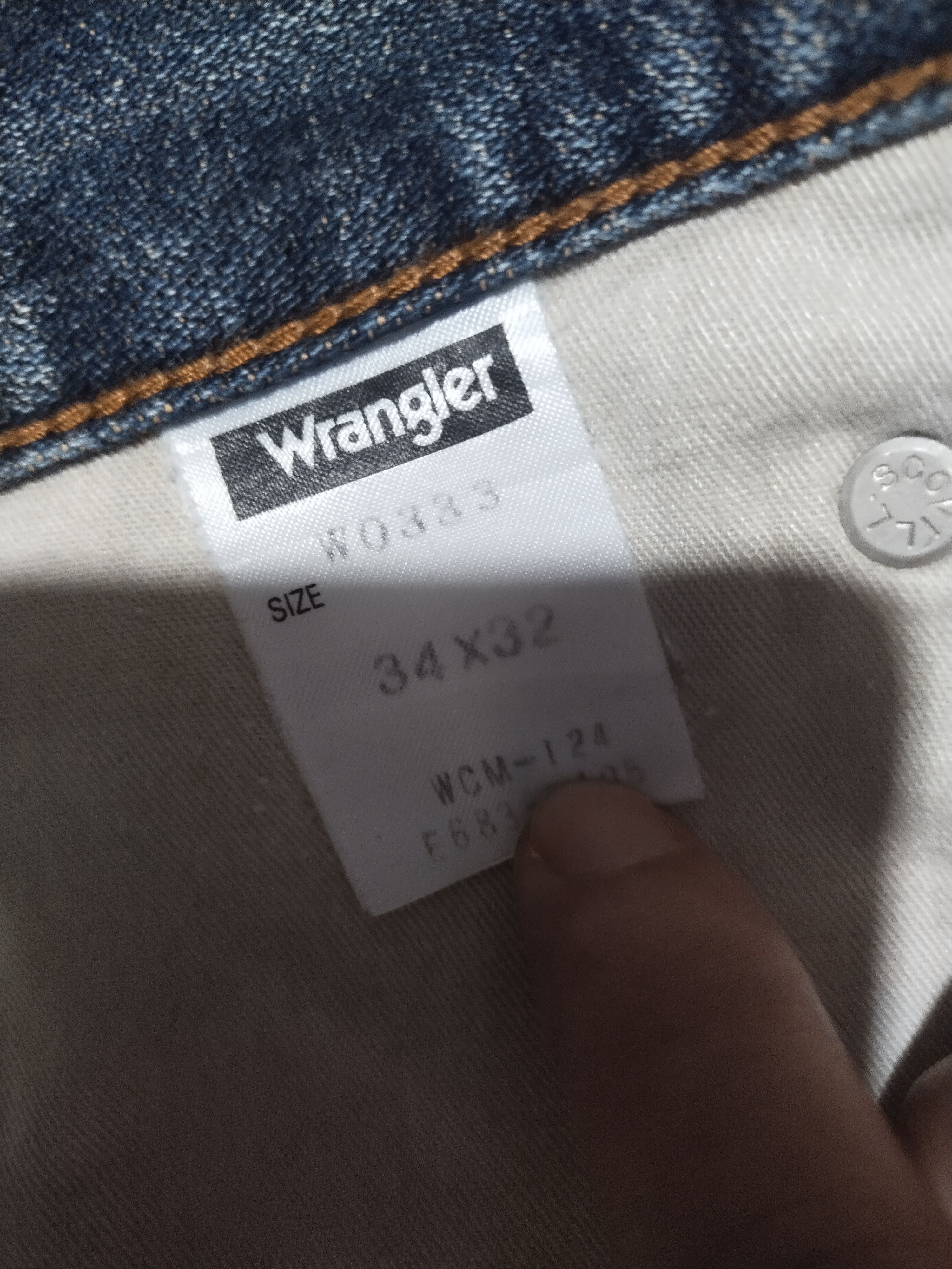 Vintage × Wrangler Wrangler Vintage/ Distressed Denim Sz 34" Size US 34 / EU 50 - 15 Thumbnail