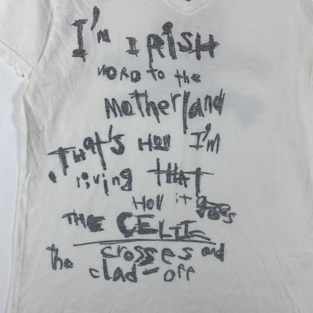 Designer × Japanese Brand IRISH JAPAN Poem & Crossbone Tee Shirt Medium Size Size M / US 6-8 / IT 42-44 - 2 Thumbnail
