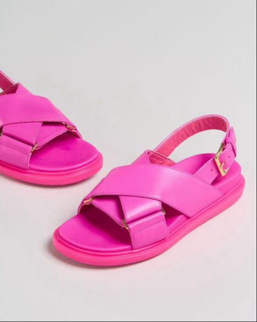 Marni o1w1db10824 Leather Sandals in Fuchsia Size US 8 / IT 38 - 2 Thumbnail